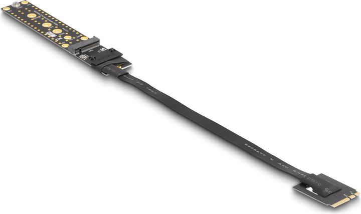 Produktbild Delock Riser Karte NVMe M.2 Key A+E Stecker zu Key M Slot mit 20 cm Kabel