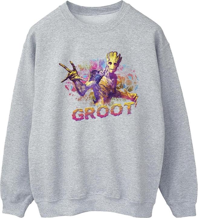 Image du produit - Sweat GUARDIANS OF THE GALAXY ABSTRACT GROOT - Femme (M)
