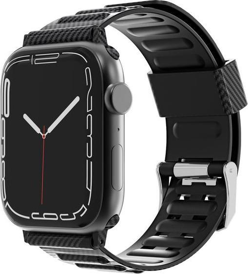 Actual product image MU Style Carbon Look Series TPU Plastic Wristband (44 mm, 45 mm, 42 mm, TPU Plastic)