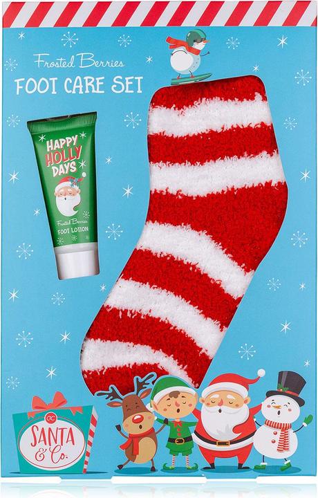 Image du produit Accentra Set de soins pour les pieds SANTA & CO dans un coffret cadeau, comprenant 30ml de lotion pour les (Set soin capillaire)