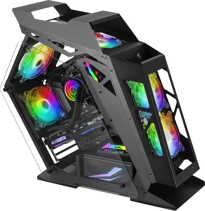 Actual product image Mars Gaming Boitier Mini Tour Micro Atx Mc61 RGB Avec Panneau Vitré (Noir) (Mini-ITX, mATX)
