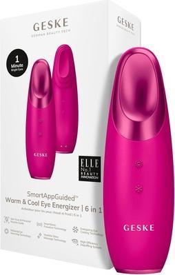 Konjac Sponge Masażer do oczu Cool & Warm 6w1 Geske z Aplikacją (magenta)