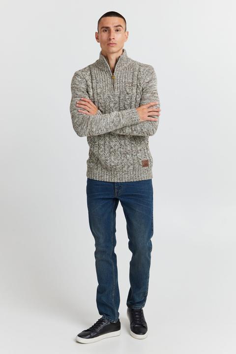 Image du produit Solid Pankraz Pull En Grosse Maille À Col Camionneur Pull-Over Pour Homme 100% Coton Imprimé (XXL)