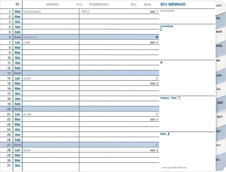 Produktbild Agenda Einfaches Italienisch Sprachjahr (100 x 150 mm, Italienisch)