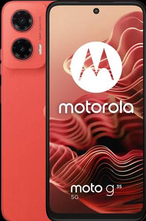 Productafbeelding Motorola Moto G35 (128 GB, Guave Rood, 6.73", Dubbele SIM, 50 Mpx, 5G)