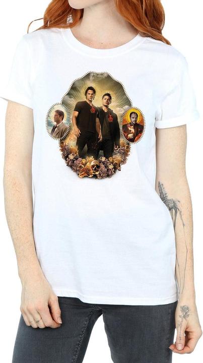 Actual product image Supernatural Womens/Ladies Holy Shrine Cotton Boyfriend T-Shirt (S)