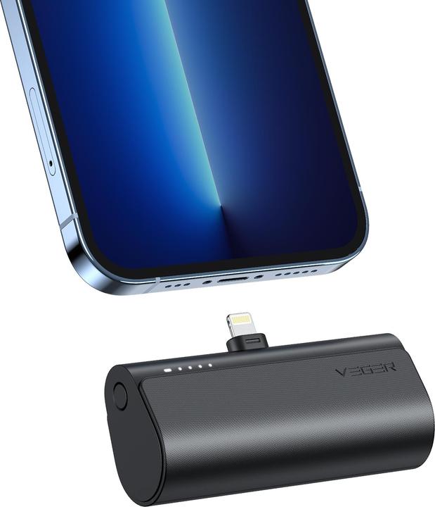 Actual product image Veger Plugon Powerbank Lightning - 5'000mAh (5000 mAh, 20 W, 18.50 Wh)