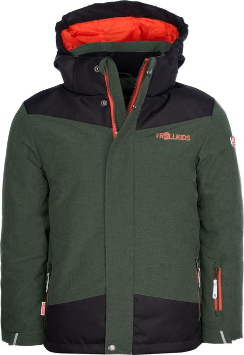 Flame Orange, Forest Green