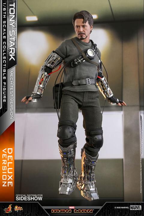 Immagine prodotto Hot Toys Iron Man "Tony Stark - Mech Test - Versione DLX" 1/6 Capolavoro del cinema