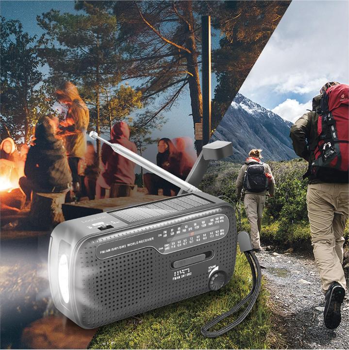 Produktbild LogiLink Dynamo-Handkurbel-Radio (UKW, MW, KW)