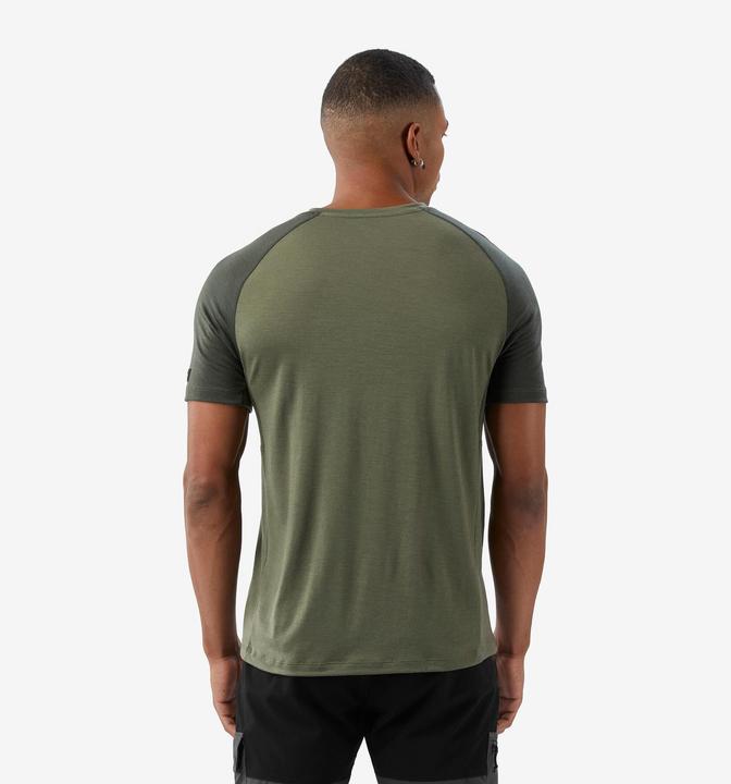 Image du produit Forclaz T-shirt manches courtes en laine mérinos homme, Merino Resist kaki (M)