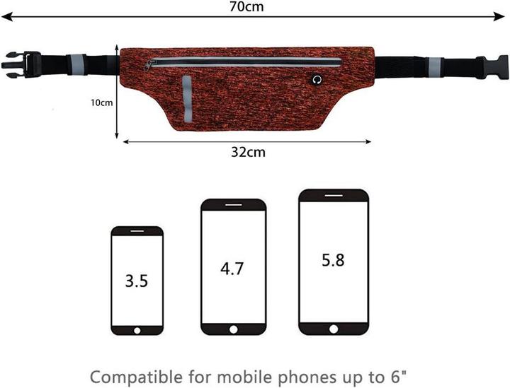 Image du produit Cadorabo Poche ventrale avec fonction tactile