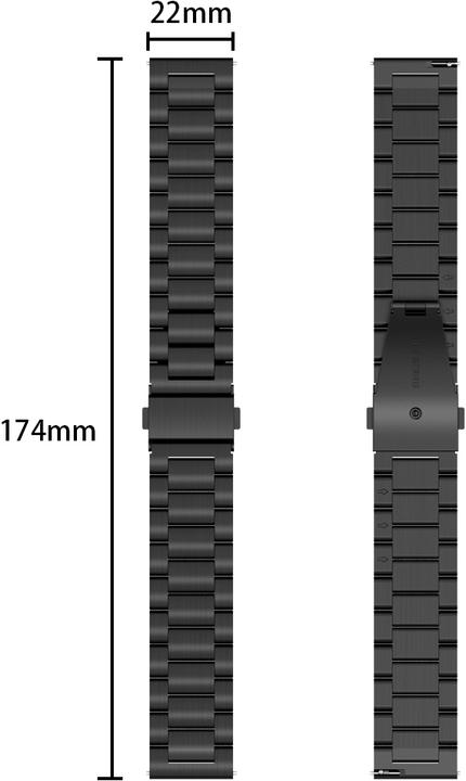 Actual product image Cadorabo Smartwatch bracelet (22 mm, Stainless steel, iPhone 7 Plus)
