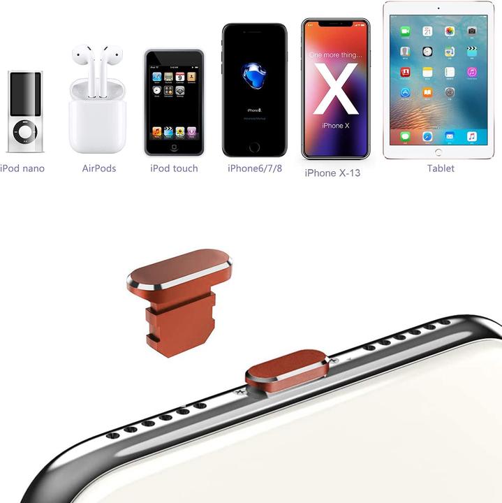 Immagine prodotto Cadorabo Tappi antipolvere per Iphone (Film adesivo, iPhone)