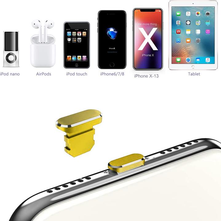 Produktbild Cadorabo Staubschutzkappen Iphone (Klebefolie, iPhone)