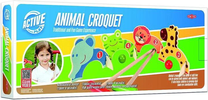 Actual product image Tactic Wooden animal croquet set