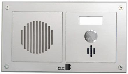 Immagine prodotto Telecom Behnke 2 moduli alluminio 210 x 76 120 mm Posto esterno Serie 20 1 pulsante di chiamata IP BT - TCP/IP