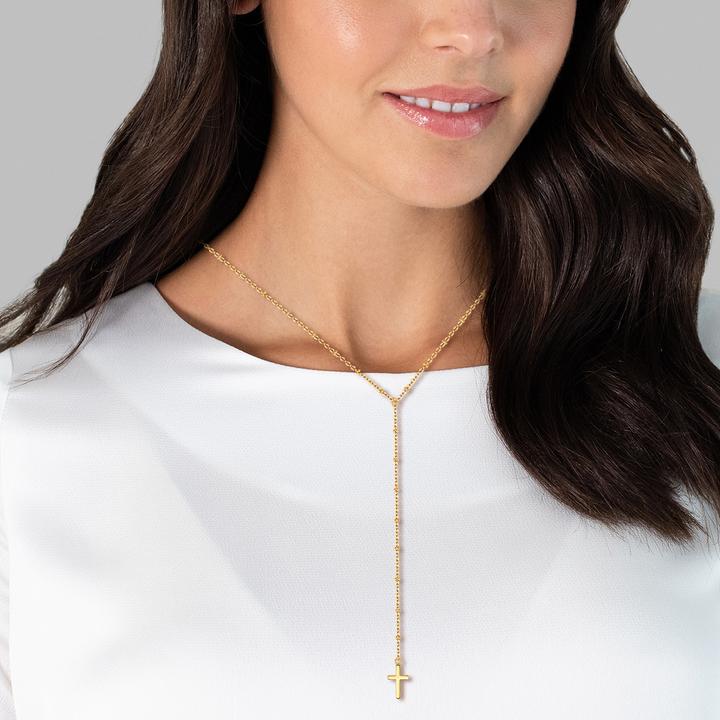 Produktbild Eastside Damen Kreuz Edelstahl gelbgold 52,0 cm - 15126 (Edelstahl, 52 cm)