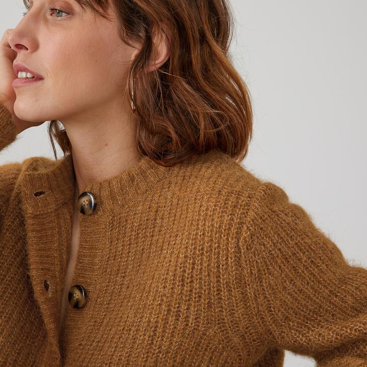 Image du produit La Redoute Collections Cardigan Signature avec laine d'alpaga (XXL)