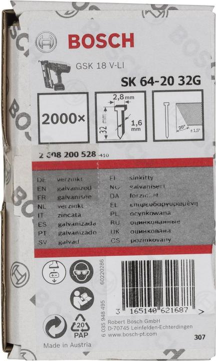 Produktbild Bosch Professional Zubehör Senkkopf-Stift SK64