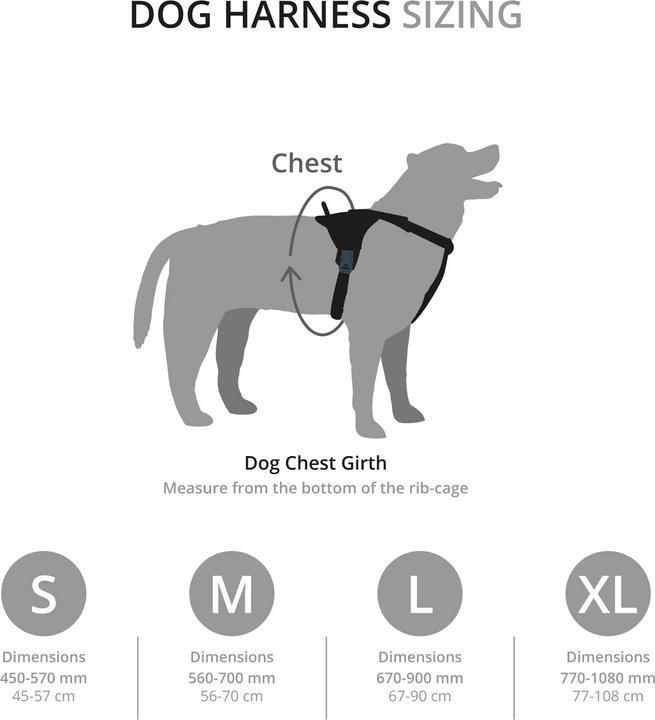 Image du produit Mountain Paws Dog Harness, Extra Large, Black (Chien, Général)