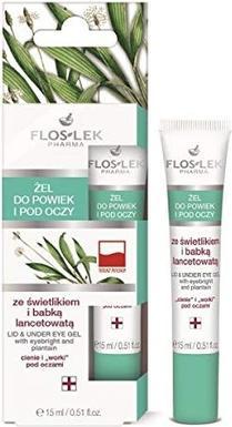 Immagine prodotto Floslek Pharma Lid & Under Eye Gel gel per gli occhi e il contorno occhi con lucciola e piantaggine 15ml (Gel, 15 ml)