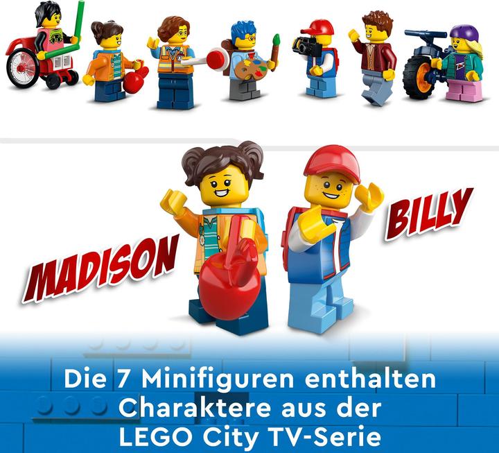Actual product image LEGO School with school bus (60329, LEGO City)