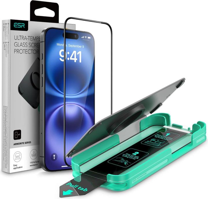 Produktbild ESR Armorite Displayschutz (1 Stück, Apple iPhone 16 Plus)