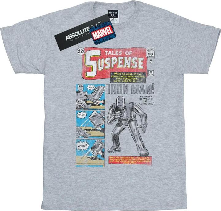 Actual product image Mens Iron Man Distressed Tales Of Suspense T-Shirt (3XL)