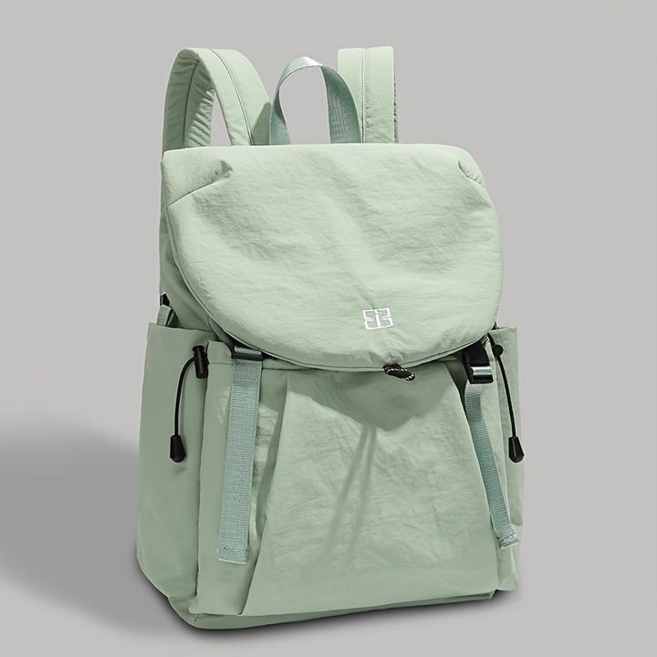 Only-Bags.Store Nylon Freizeitrucksack - Leichte, einfarbige Reise-, Einkaufs- und Schultasche mit verstellbaren