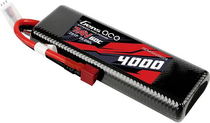 Gens Ace 2S1P HardCase (7.40 V, 4000 mAh)