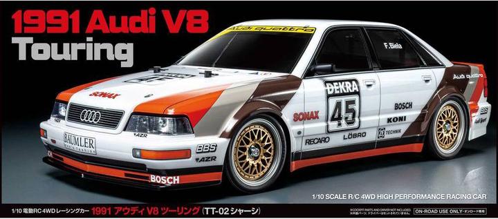 Produktbild Tamiya 1:10 RC Audi V8 Tourenwagen TT02 RTR Set