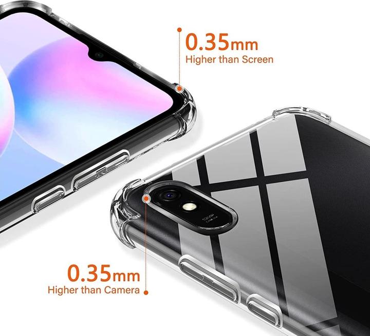 Produktbild Screenguard Xiaomi Redmi 9A Hülle Crystal Soft Airbag Bumper (Xiaomi Redmi 9A)