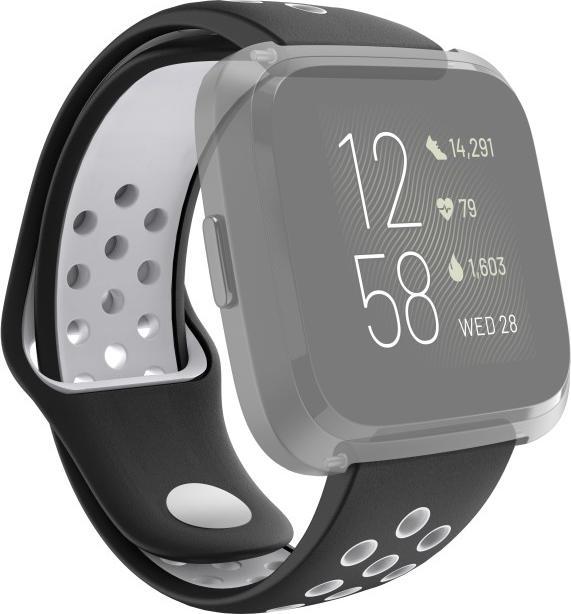 Produktbild Hama 00086226 Smartwatch-Zubehör Band Schwarz (Silikon, Rostfreier Stahl)