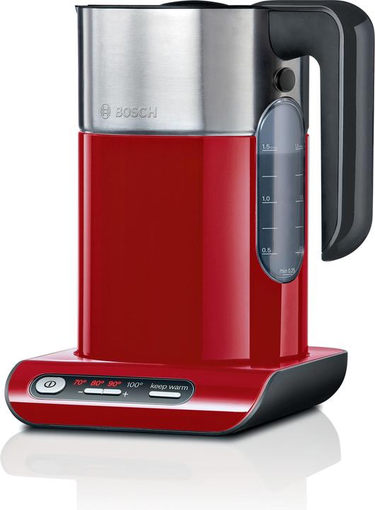 Productafbeelding Bosch Hausgeräte TWK8614P Waterkoker 2.400W. 1,5 liter Styline rood (1.50 l, EU-stekker)