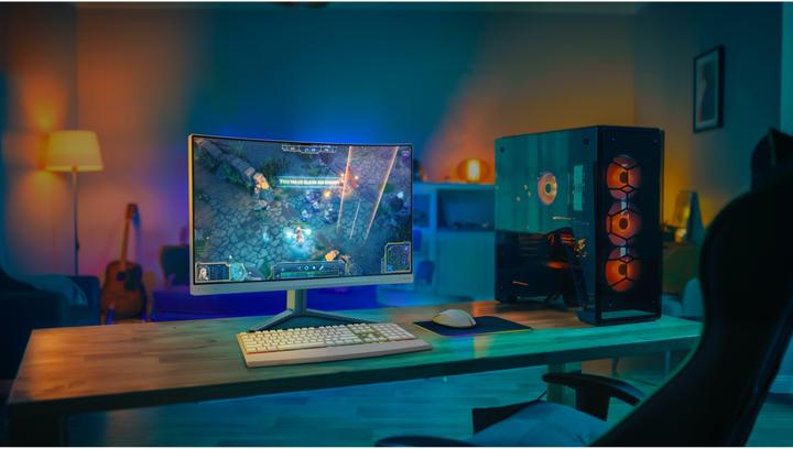 Immagine prodotto Philips Evnia 27M2C5501 - Monitor da gioco curvo QHD da 27 pollici, bianco (2560 x 1440 pixel, 27")