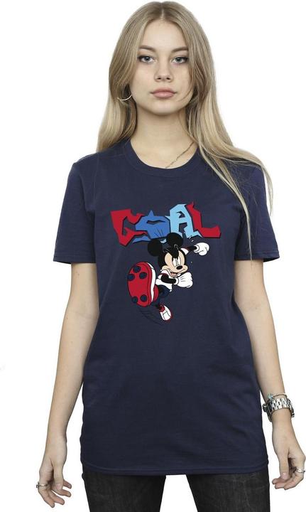 Immagine prodotto Disney Mickey Mouse Goal Striker Pose Maglietta Ampia Donna (S)