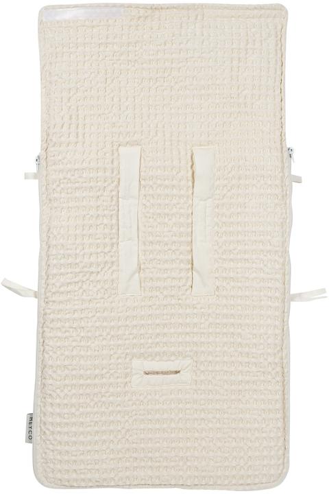 Actual product image Meyco Waffle teddy footmuff