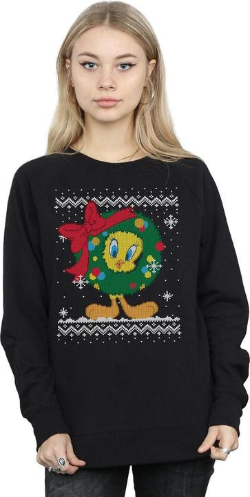 Produktbild Looney Tunes Tweety Pie Christmas Fair Isle Sweatshirt (S)