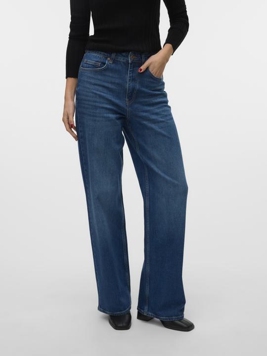 Produktbild Vero Moda VMREBECCA Super High Rise Weiter Beinschnitt Jeans Straight-Fit (25)