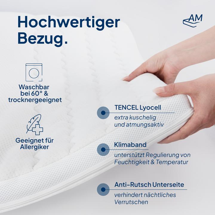 Actual product image AM Qualitätsmatratzen 7-Zonen Deluxe (200 x 200 cm)