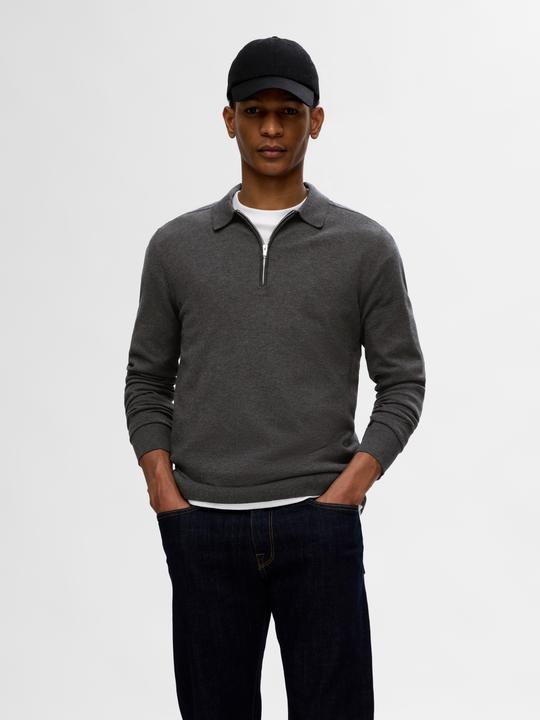Produktbild Selected Homme Strick Langarm-Poloshirt (L)