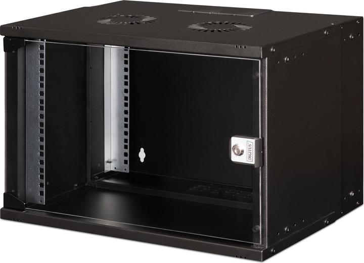 Image du produit Digitus Coffret mural 19" 7U, SOHO PRO 370 x 540 x 400 mm, noir (7 HE, Rack 19 pouces)
