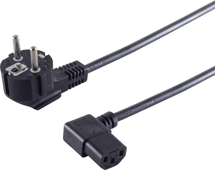 Actual product image S-Conn Schuko supply cable - C13 1.8 m black (1.80 m)