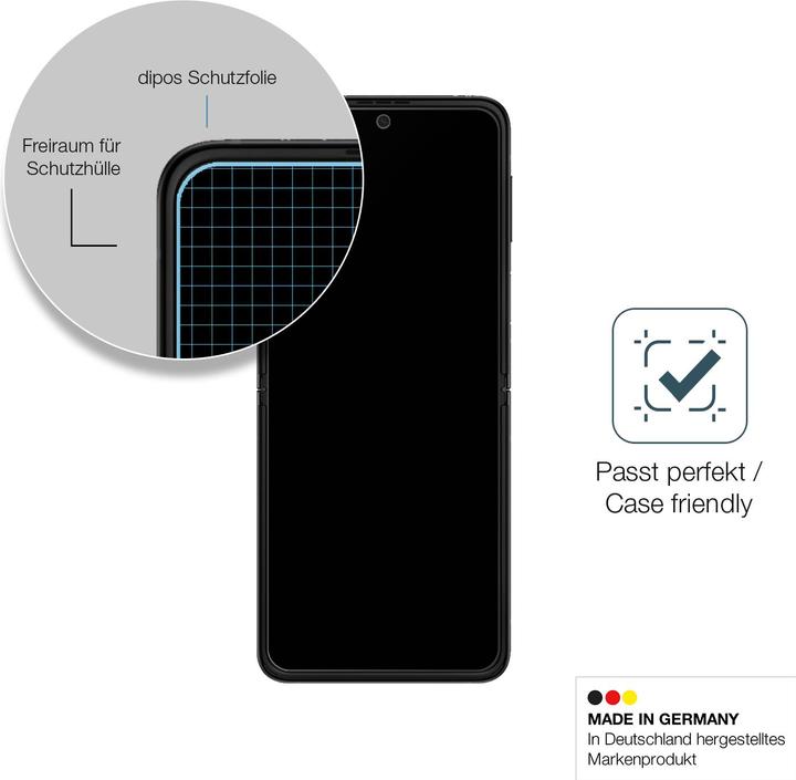 Image du produit Dipos Film de Protection d’écran Anti-Shock (2 pièce(s), Samsung Galaxy Z Flip4)