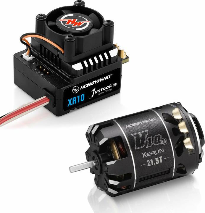 Image du produit Hobbywing Xerun Justock Combo G3S avec 13.5 Turn 3200kV pour stock 1:10