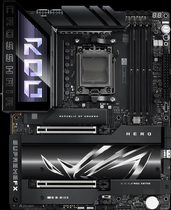 Immagine prodotto ASUS Rog Crosshair X870e Hero (AM5, AMD X870E, ATX)