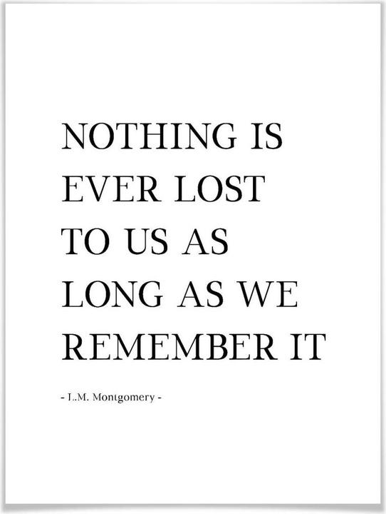 Produktbild Trenddeko Nothing is ever lost... (24 x 30 cm)