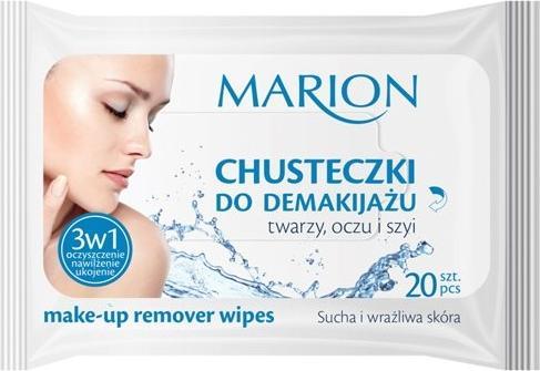Marion Face. Eye and Neck Makeup Remover Wipes To Score Dry And Sensitive 20Pcs (Reinigungstücher)