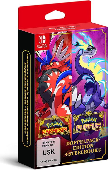 Produktbild Nintendo Pokémon Karmesin und Pokémon Purpur Doppelpack-Edition + Steelbook (Switch, DE)